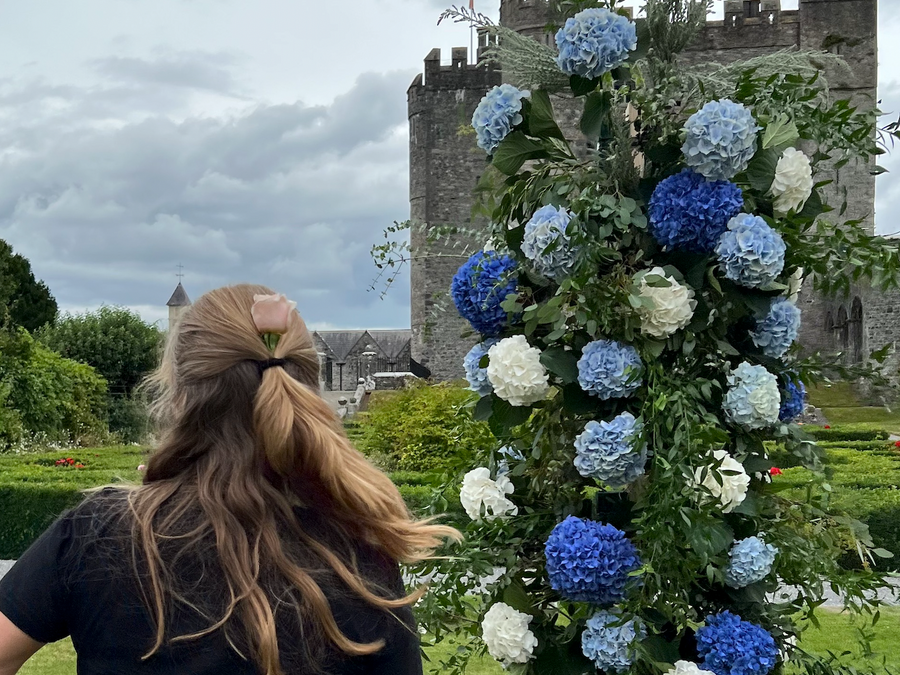 Summer Wedding Flowers at Kilkea Castle in Ireland