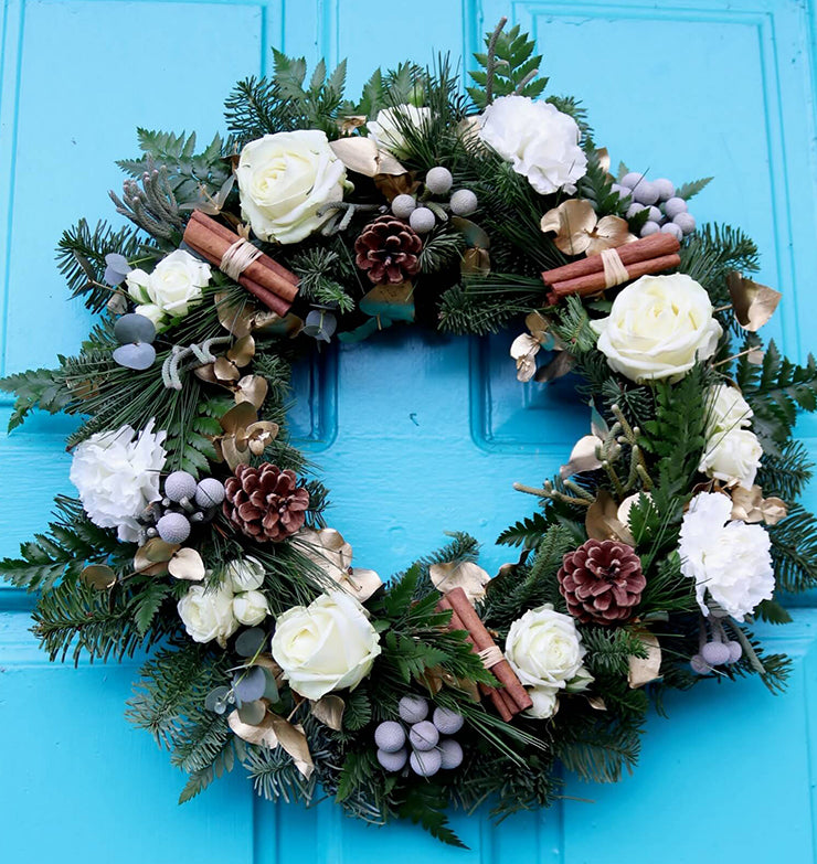 How To Make Your Own Christmas Door Wreath - Step By Step Tutorial