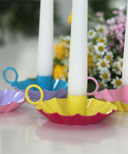 Marrakech Flower Candle Holder / Mixed Colour Set of 4