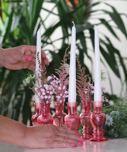 Candle Vase / Pink - Set of 6
