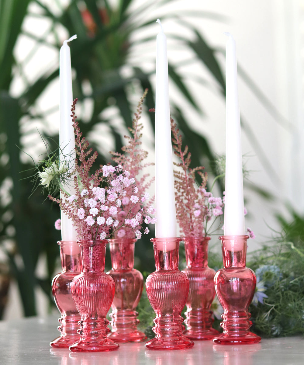 Candle Vase / Pink - Set of 6