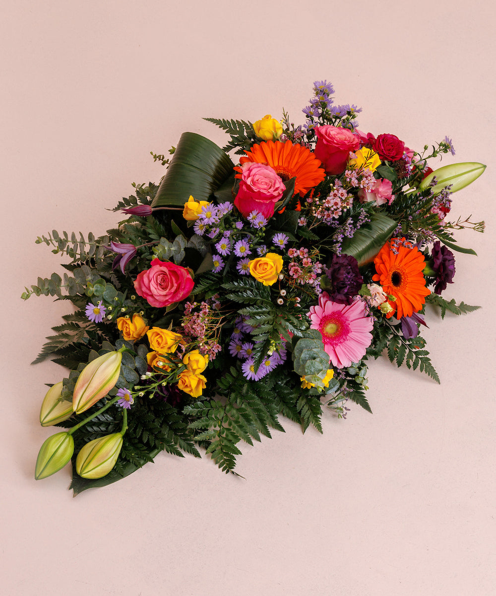 Bright & Colourful Funeral Spray