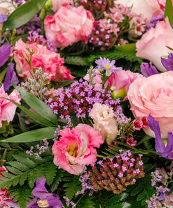 Pink & Purple Flower Funeral Wreath