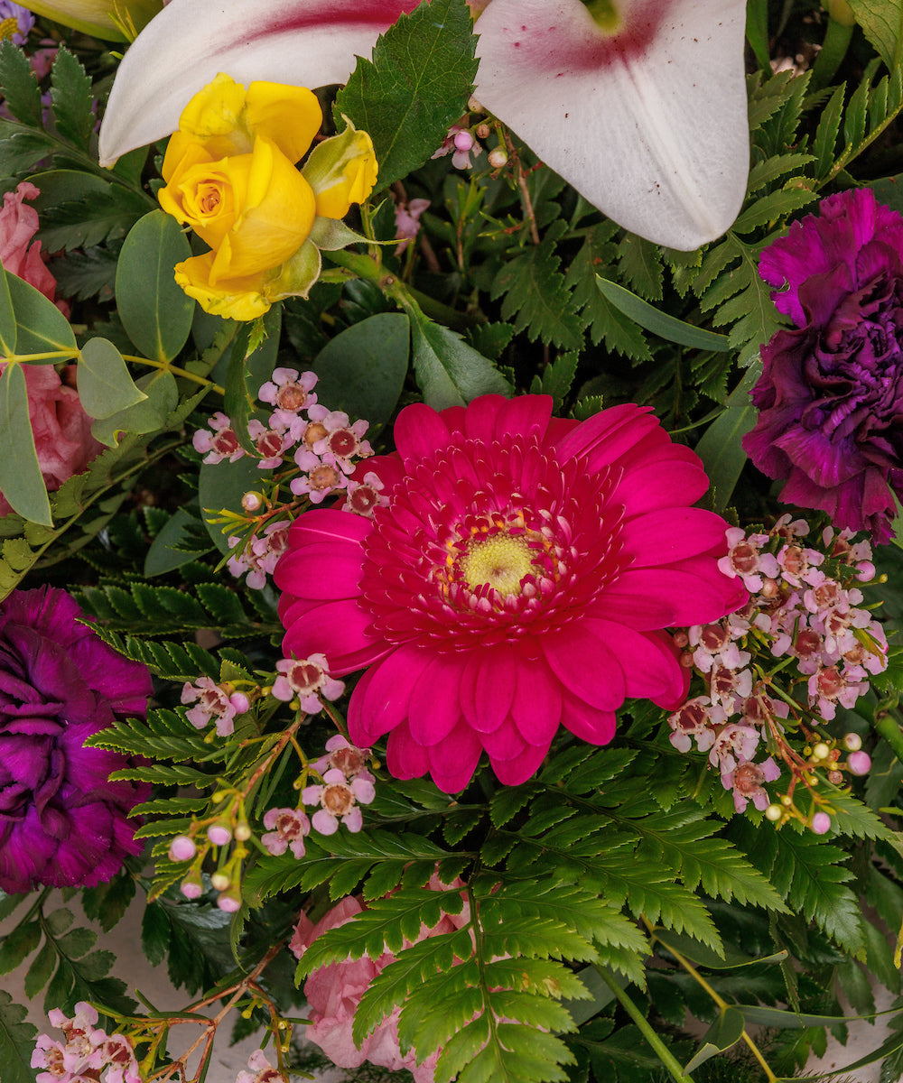 Bright Posie Funeral Arrangement