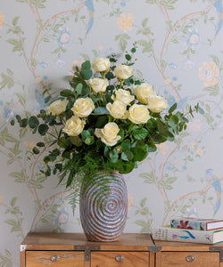 Dozen White Roses Bouquet