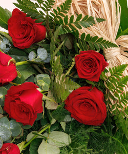 Dozen Red Roses Funeral Bouquet